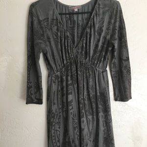 Grey long sleeve dress